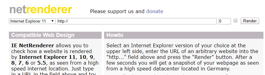 IE NetRenderer