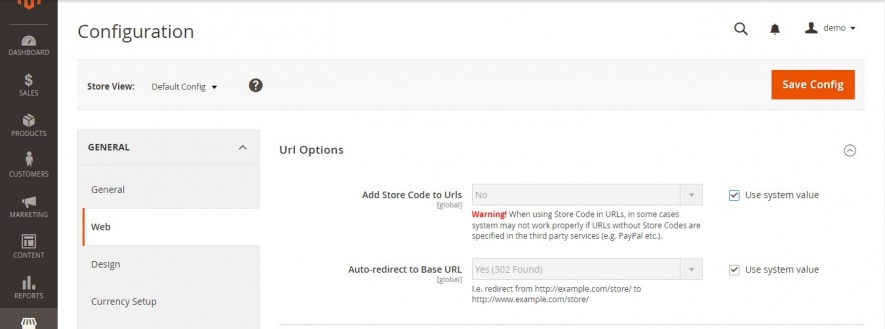 Configuration Screenshot