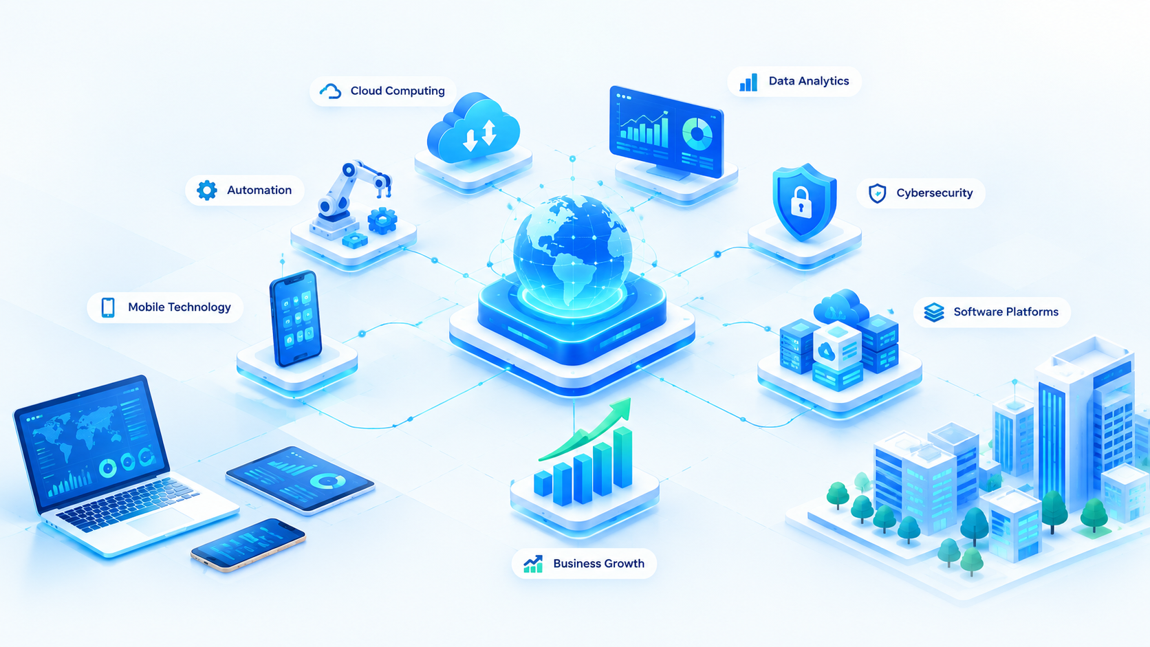 Business digital transformation powered by innovative digital solutions